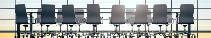 Chairs at a Boardroom Table