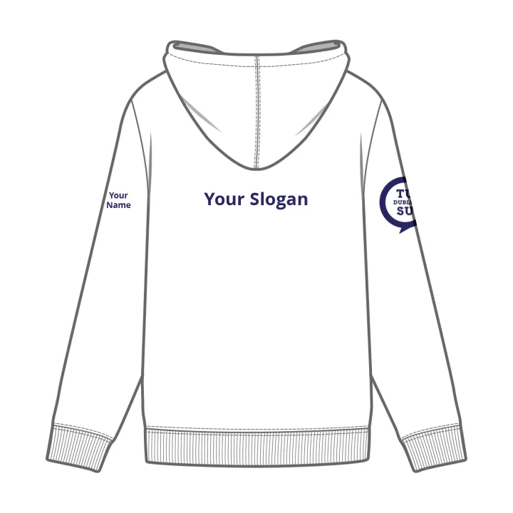 TU Dublin SU Class Merchandise - Hoodie Back - White